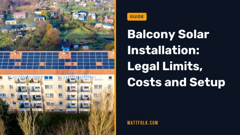 Balcony Solar Installation: Legal Limits, Costs and Setup