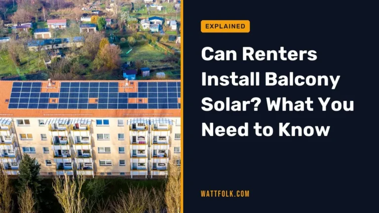 Can Renters Install Balcony Solar? What You Need to Know