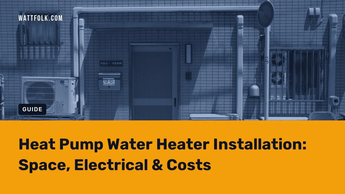 Heat Pump Water Heater Installation: Space, Electrical & Costs