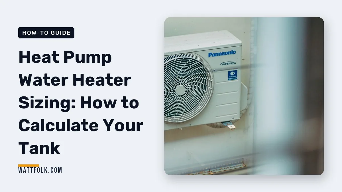 Heat Pump Water Heater Sizing: How to Calculate Your Tank