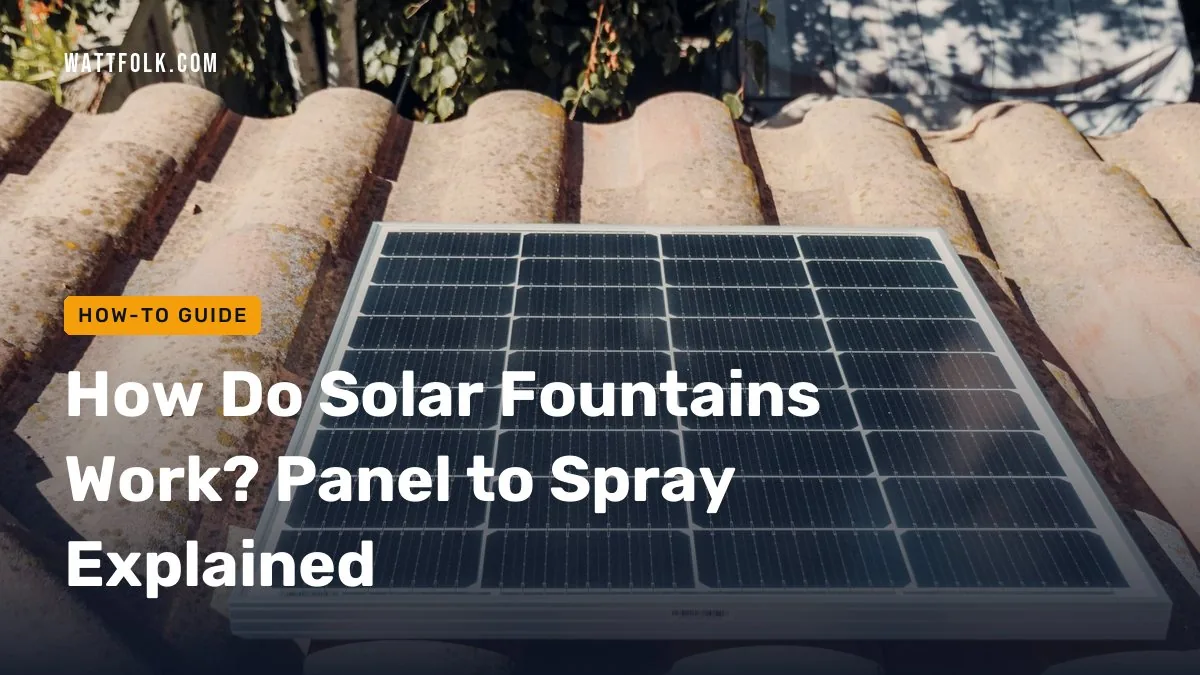 How Do Solar Fountains Work? Panel to Spray Explained