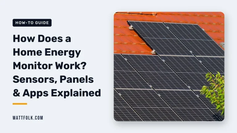 How Does a Home Energy Monitor Work? Sensors, Panels & Apps Explained