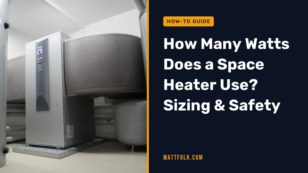 How Many Watts Does a Space Heater Use? Sizing & Safety
