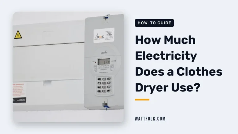 How Much Electricity Does a Clothes Dryer Use?