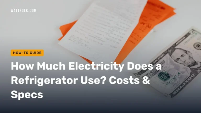 How Much Electricity Does a Refrigerator Use? Costs & Specs