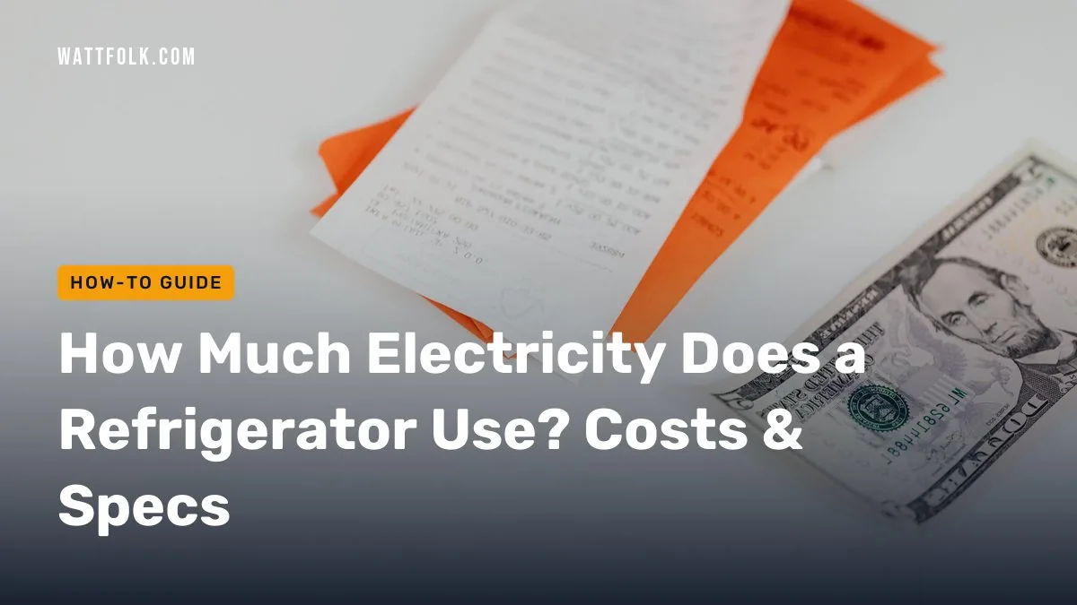 How Much Electricity Does a Refrigerator Use? Costs & Specs