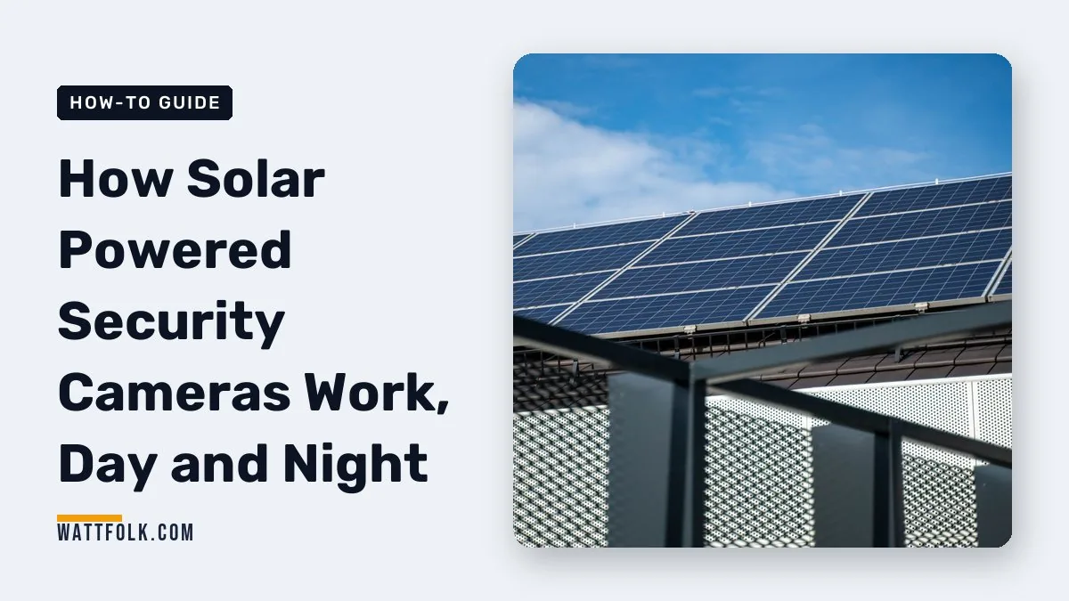 How Solar Powered Security Cameras Work, Day and Night