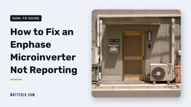 How to Fix an Enphase Microinverter Not Reporting