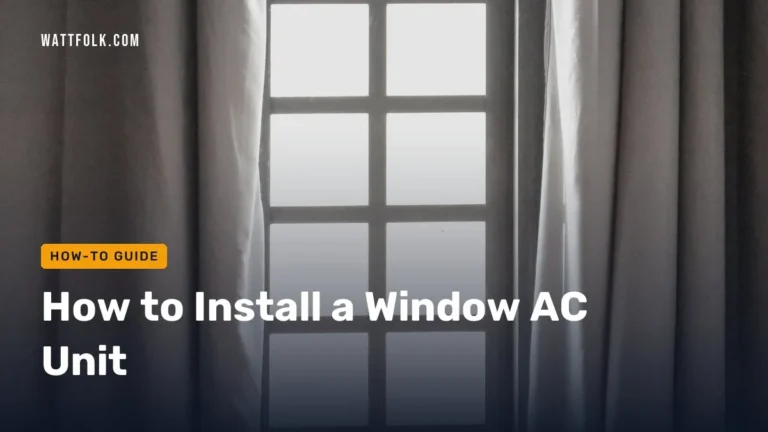 How to Install a Window AC Unit