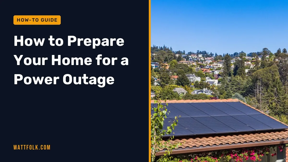 How to Prepare Your Home for a Power Outage