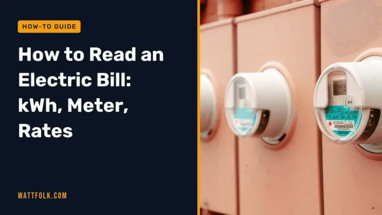 How to Read an Electric Bill: kWh, Meter, Rates