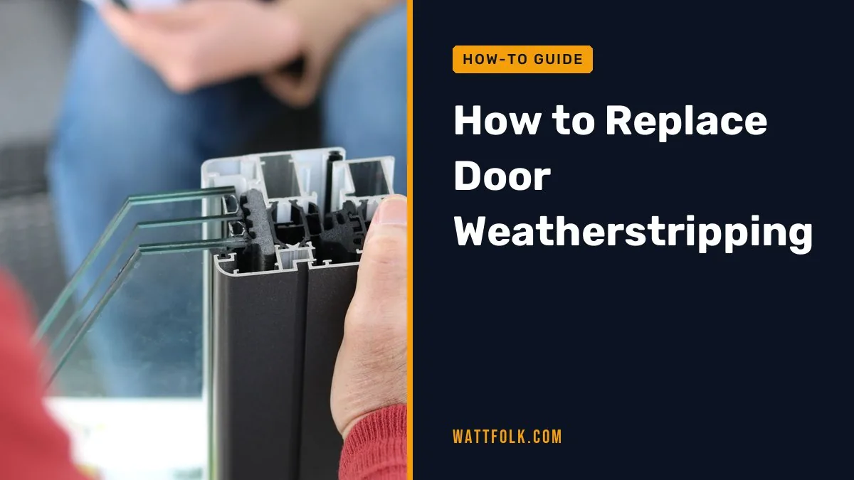 How to Replace Door Weatherstripping