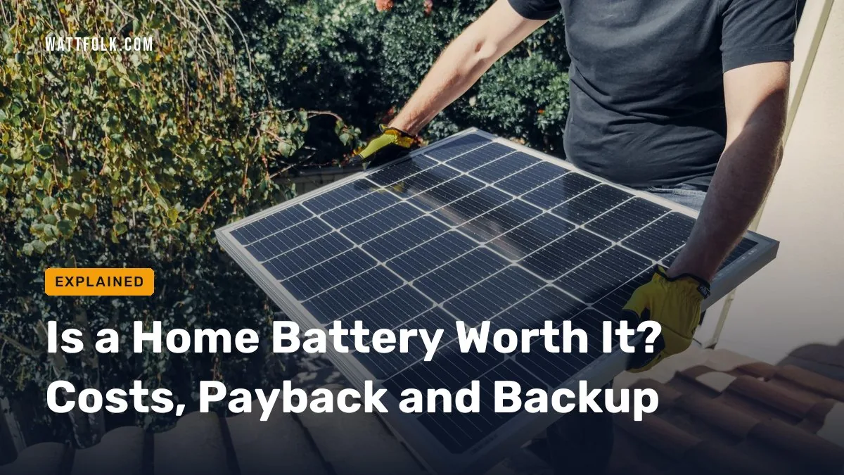 Is a Home Battery Worth It? Costs, Payback and Backup