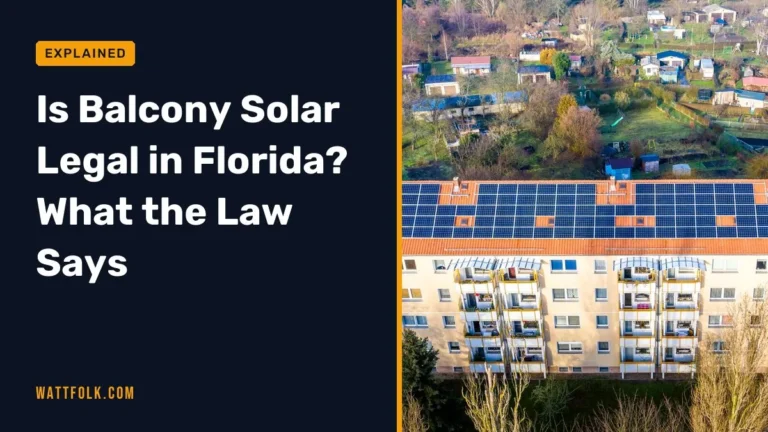 Is Balcony Solar Legal in Florida? What the Law Says