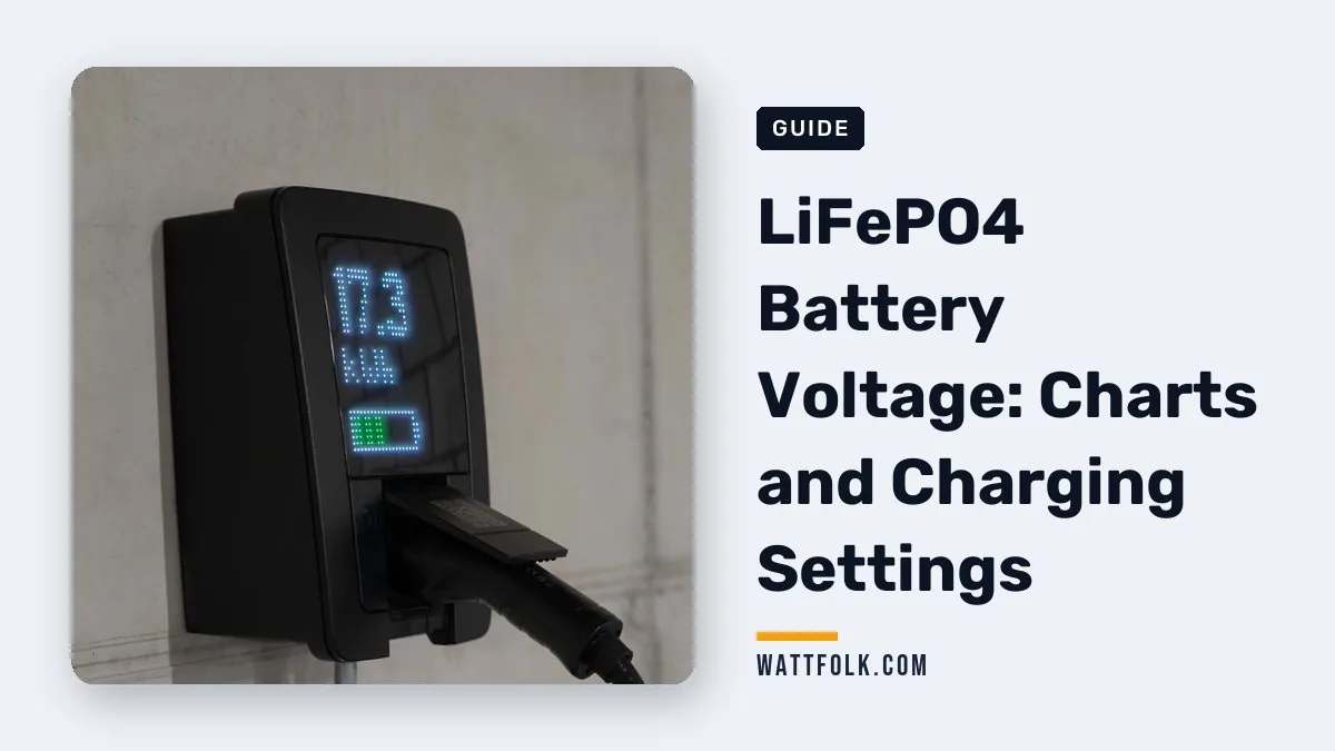 LiFePO4 Battery Voltage: Charts and Charging Settings