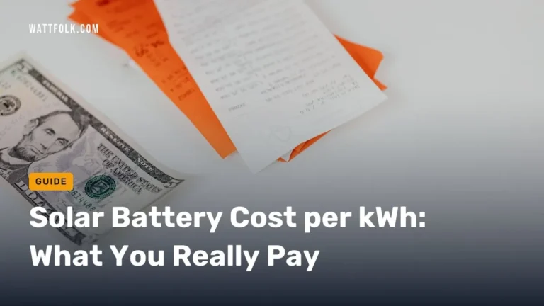 Solar Battery Cost per kWh: What You Really Pay