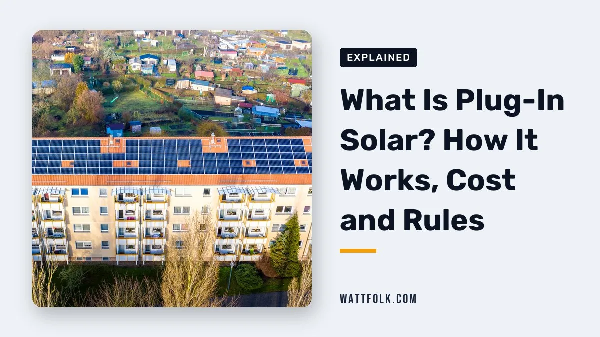 What Is Plug-In Solar? How It Works, Cost and Rules
