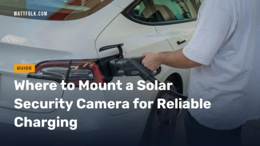 Where to Mount a Solar Security Camera for Reliable Charging